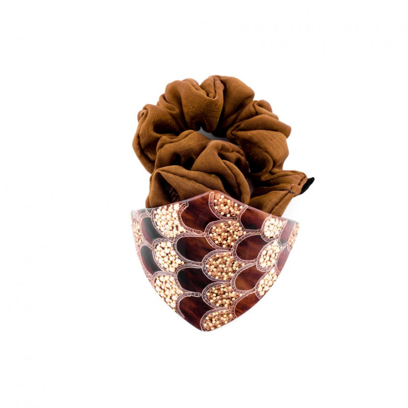 Scrunchie Fish scale MM light