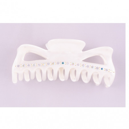 Hairclip Injected pliers TGM rail strass 18 teeth model C