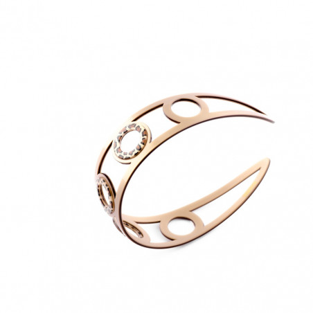 Handmade headband Classical MM simple openwork with panther circles