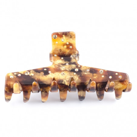 Pince fait-main Classique GM pluie de strass