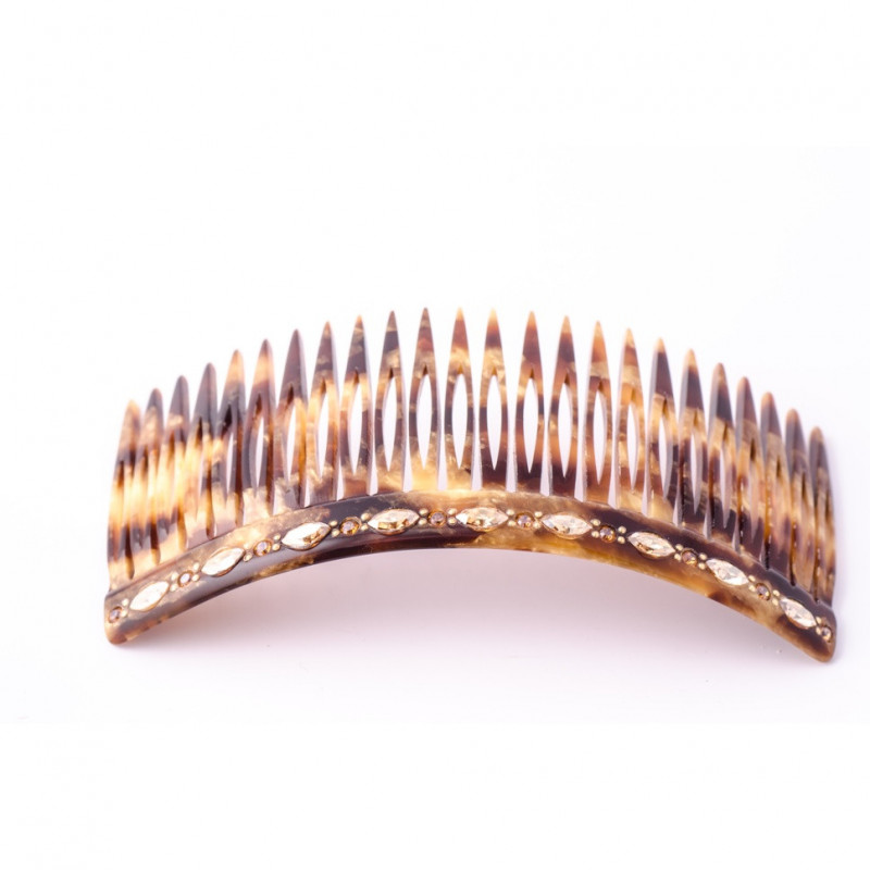 Handmade comb Classical TGM rail strass 24 teeth