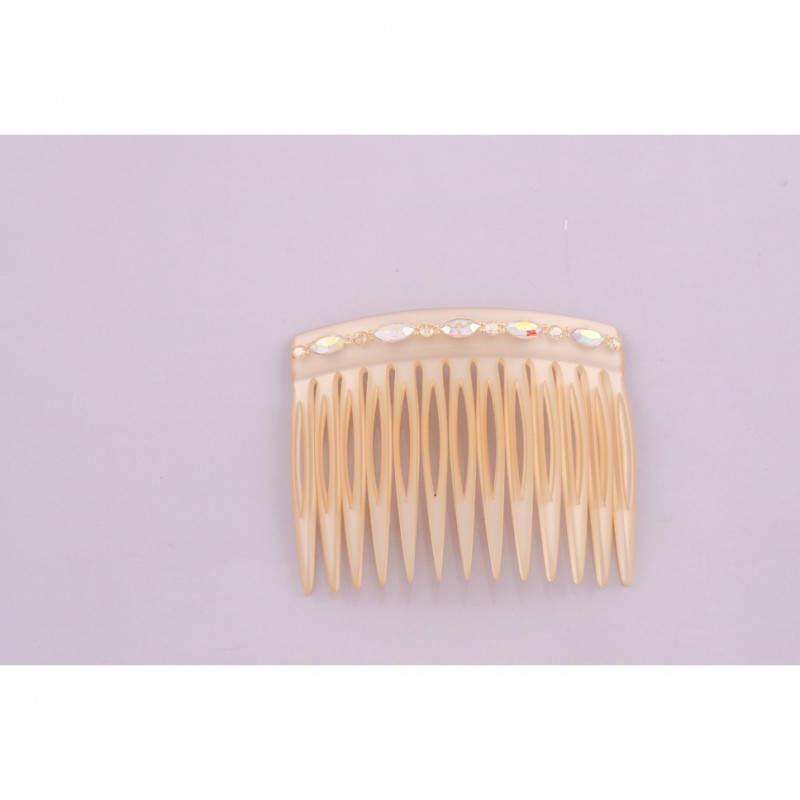 Handmade comb Classical GM rail strass 13 teeth