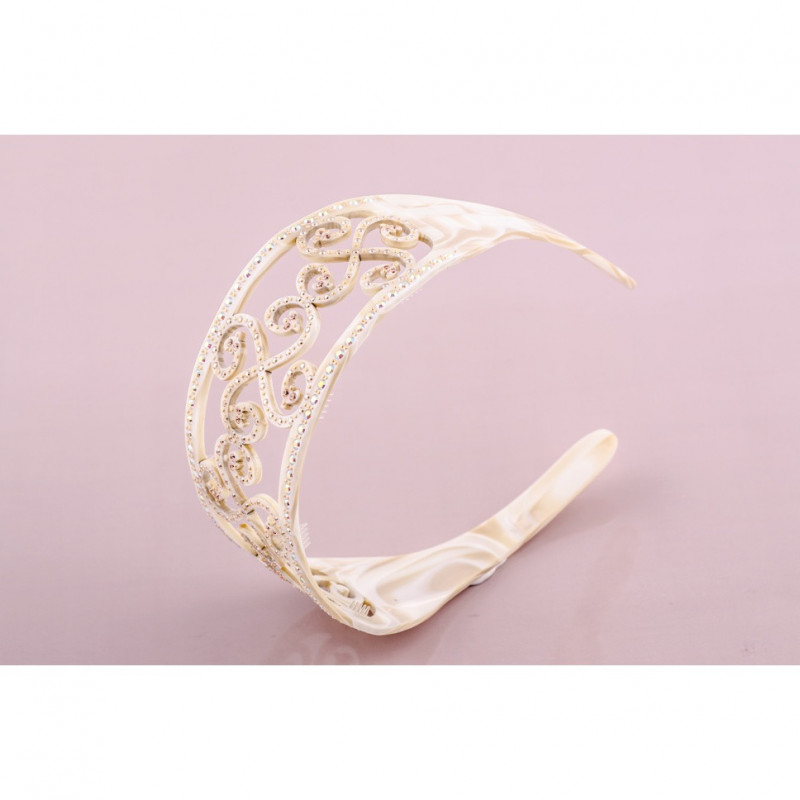 Handmade headband Classical TGM rail strass...