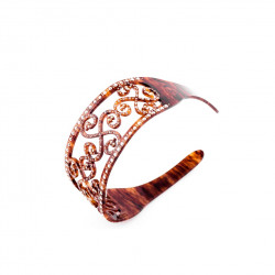 Handmade headband Classical TGM rail strass wrought iron 2