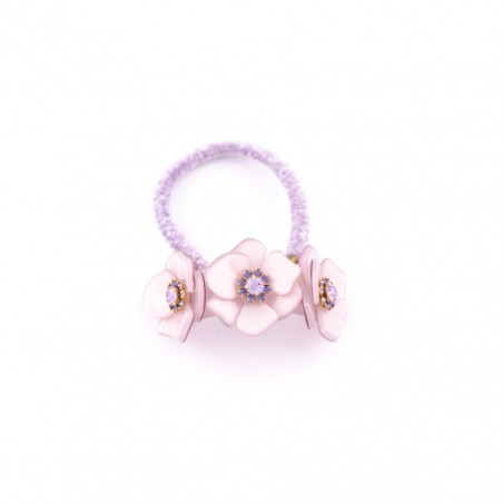 Peigne métal Rock'n Roll Rose épanouies MM centre strass trois roses PM modèle A