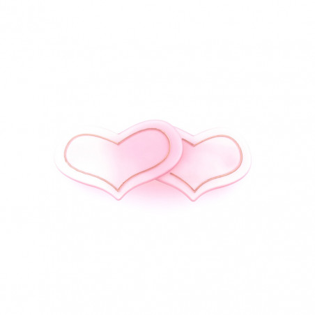 Ponytail 8cm Multicore GM filet,simple two hearts