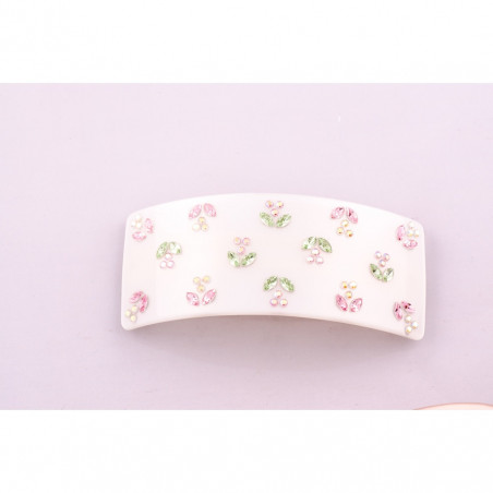 Barrette matic QDC Navettes fleurs TGM light fleur navette