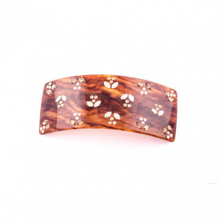 Barrette matic QDC Navettes fleurs TGM light fleur navette