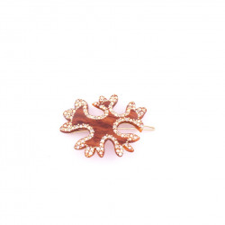 Scrunchie Acanthus leaf PM rail strass acanthus