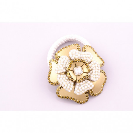 Elastic Camellia new GM light gold and silver material camellias