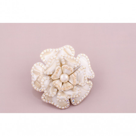 Tige boule Camellia new GM rail strass