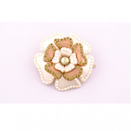 Tige boule Camellia new GM rail strass