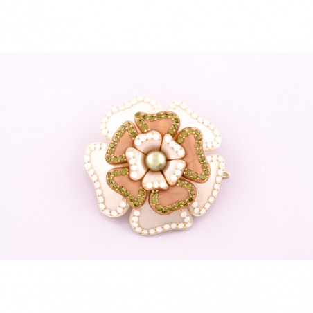 Tige boule Camellia new GM rail strass