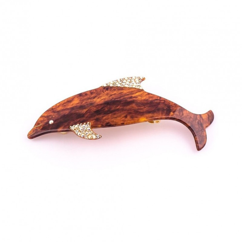 Barrette matic 8cm Dauphins GM light