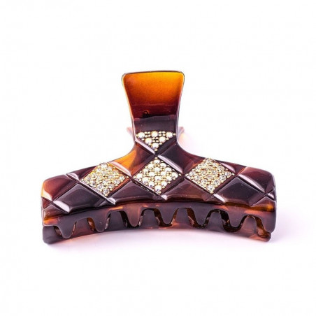 Pince injectée MM light décor Swarovski en carreaux