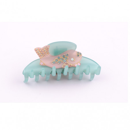 Handmade hairclip Pisces MM light a fish (x2)