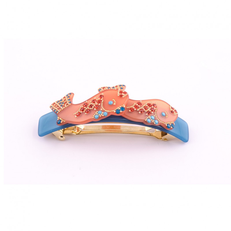 Barrette matic QDC Poissons MM light deux poissons