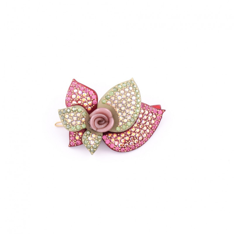 Tige boule Rosebuds MM full six leaves and a...