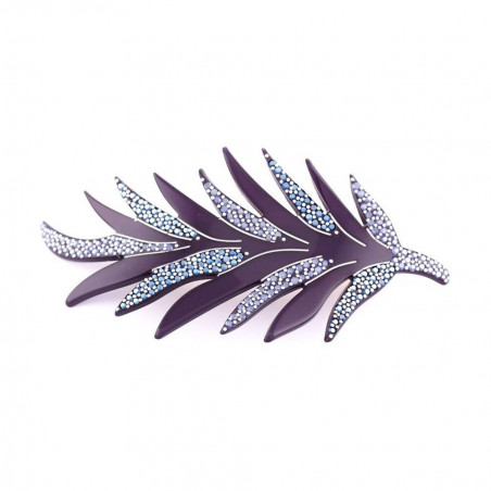Barrette matic 8cm Plumes GM light