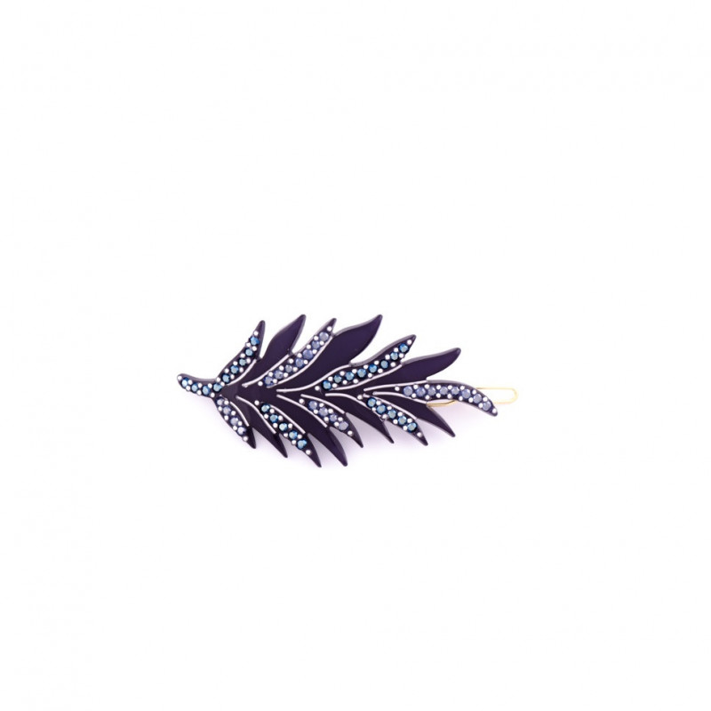 Tige boule Feathers PM rail strass feather