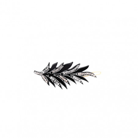 Tige boule Feathers PM rail strass feather