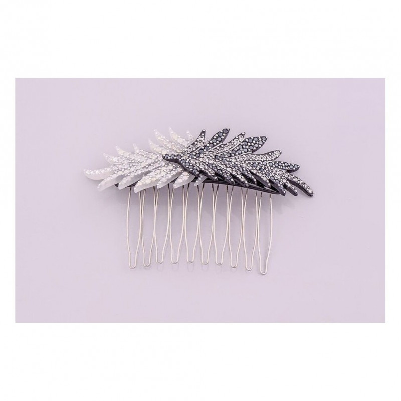 Rock'n roll comb Feathers MM full two PM feathers