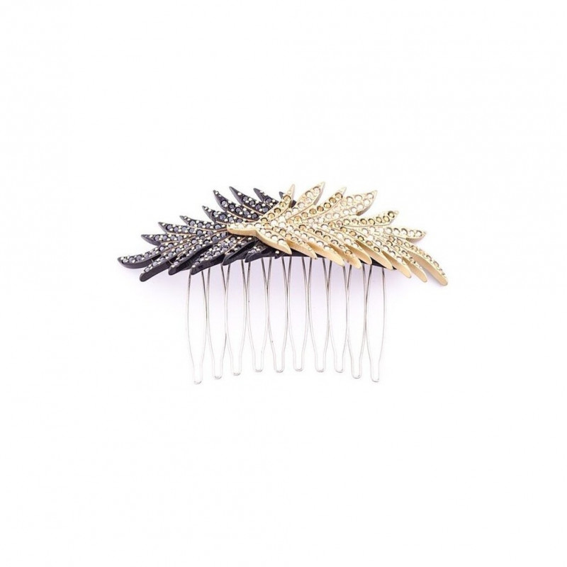 Rock'n roll comb Feathers MM full two PM feathers