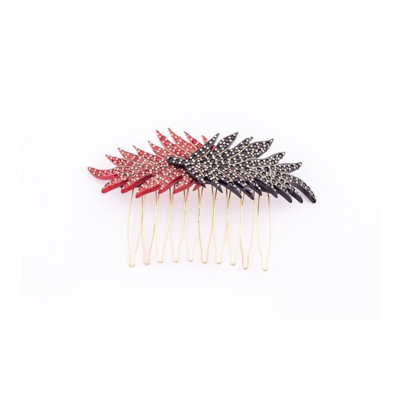 Rock'n roll comb Feathers MM full two PM feathers
