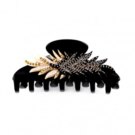 Handmade hairclip Feathers TGM full two feathers (x2)