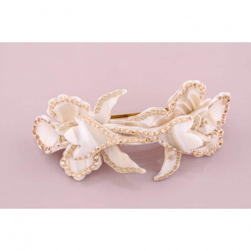 Big ponytail 8cm Orchids GM rail strass two new...