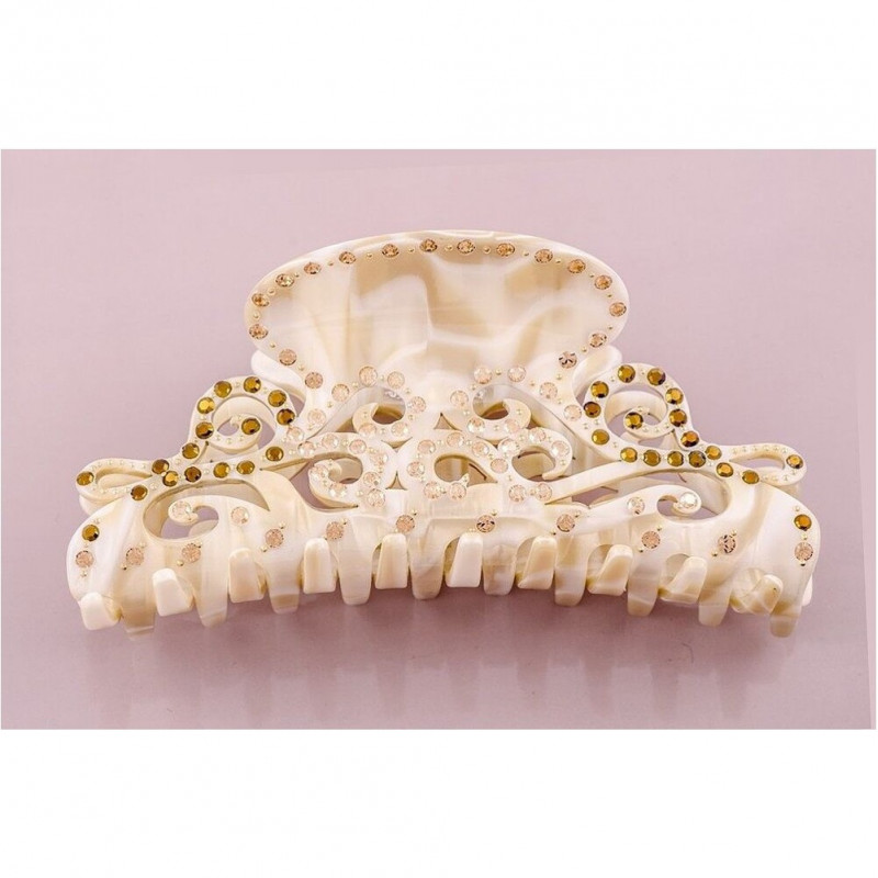 Handmade hairclip Lace TGM light lace