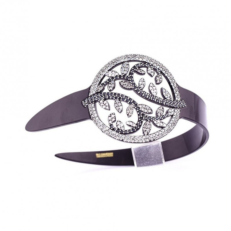 Handmade headband Japan GM full openwork foliage