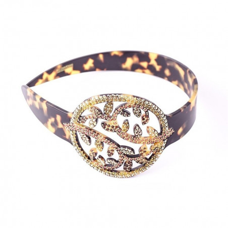 Handmade headband Japan GM full openwork foliage