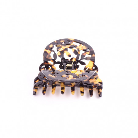 Handmade hairclip Japan GM simple openwork foliage