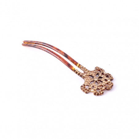 Handmade hairpin Classical GM full openwork flowers