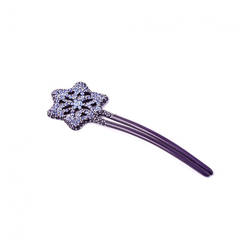 Handmade hairpin Classical GM full openwork star