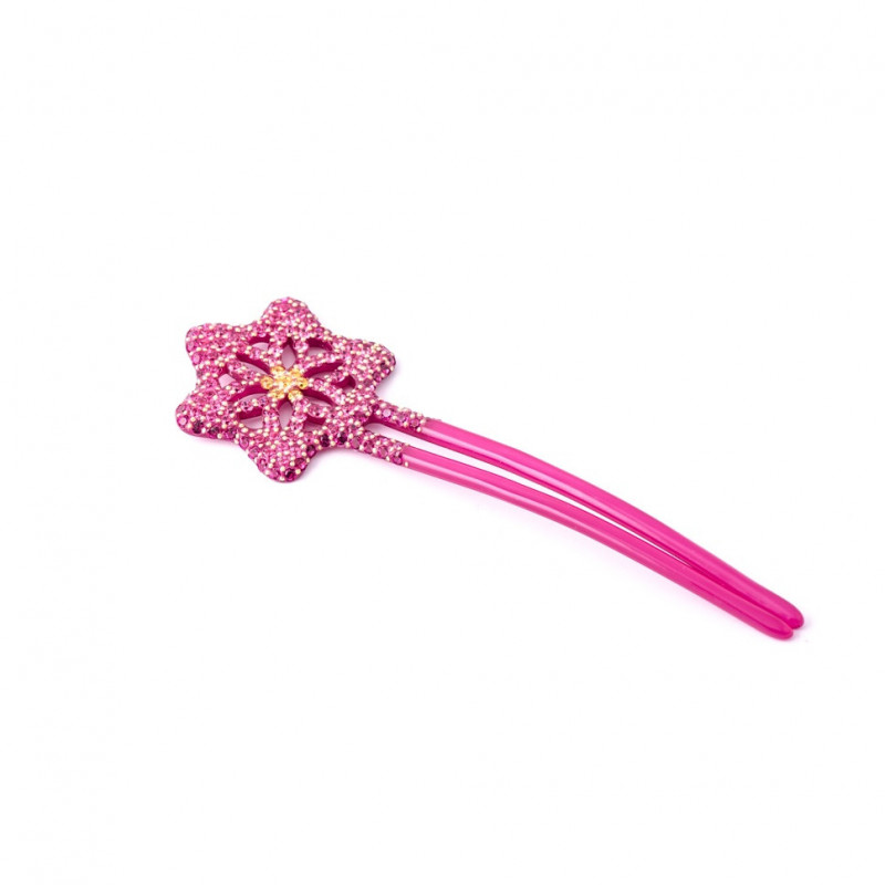 Handmade hairpin Classical GM full openwork star