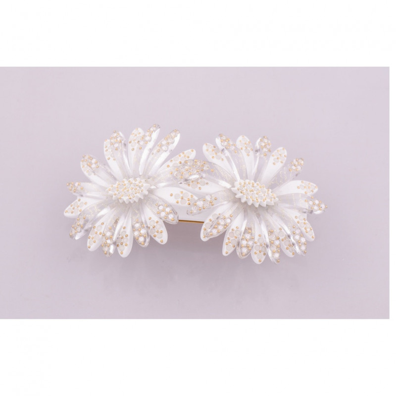 Ponytail 8cm Daisies GM light two daisies