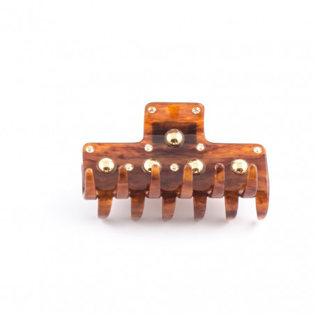 Handmade hairclip Classical GM light square edges