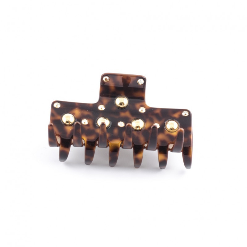 Handmade hairclip Classical GM light square edges