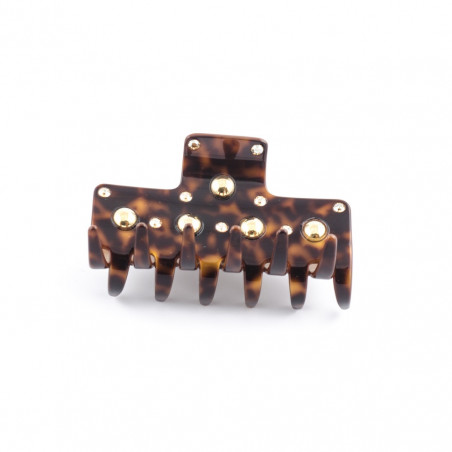 Handmade hairclip Classical GM light square edges