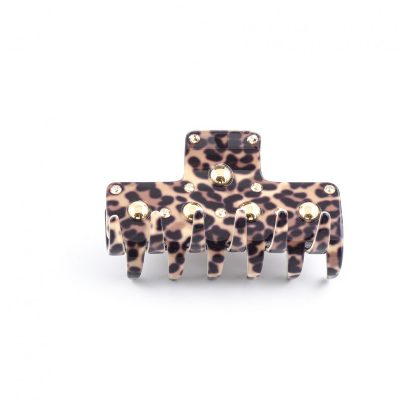 Handmade hairclip Classical GM light square edges