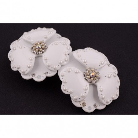 Ponytail 8cm Peonies TGM rail strass two peonies