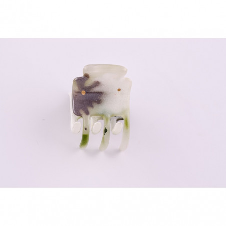 Hairclip Injected pliers TPM simple square edge, 6 teeth