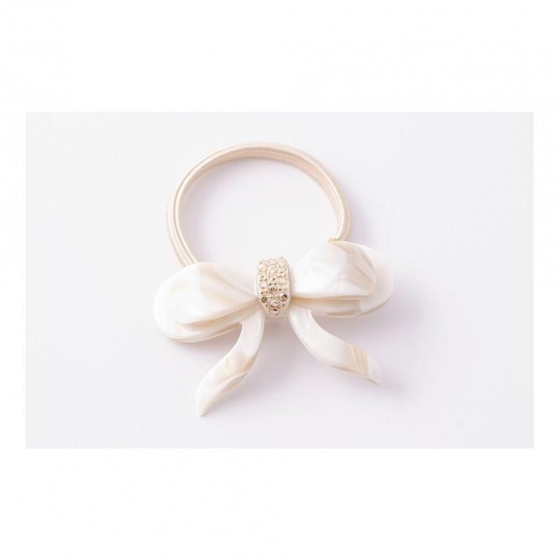 Élastique Nœuds élégants PM centre strass