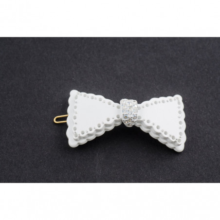 Tige boule Festooned knots PM centre strass,decoration calotte