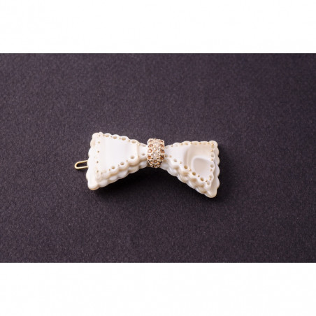 Tige boule Festooned knots PM centre strass,decoration calotte