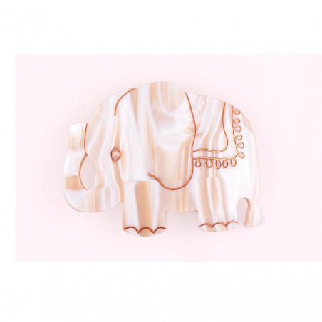 Barrette matic 8cm Éléphants TGM filet,simple