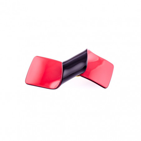 Barrette matic 8cm Nœuds tourbillon MM simple ouvert