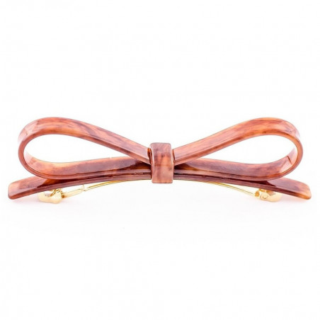 Barrette matic 11cm Nœuds lacets MM simple